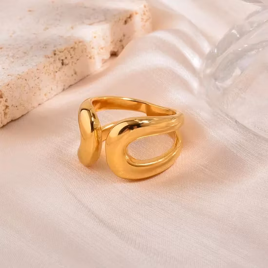 Finger-Gold-Plated-Rings-Jewelry-Women-Gold-18K-Stainless-Steel-Ring