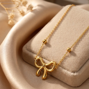 bow necklace