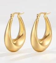 Aura Bold Teardrop Hoops