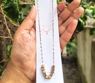 The Geometric Block Minimalist Necklace